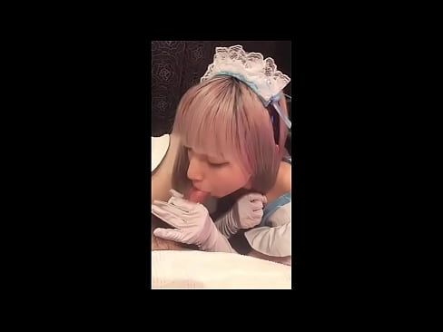 ❤️ Japanese Idol [mayuka], French maid costume, part 1, blowjob and jerk off with lotion ️❌  Sex sa amon ☑